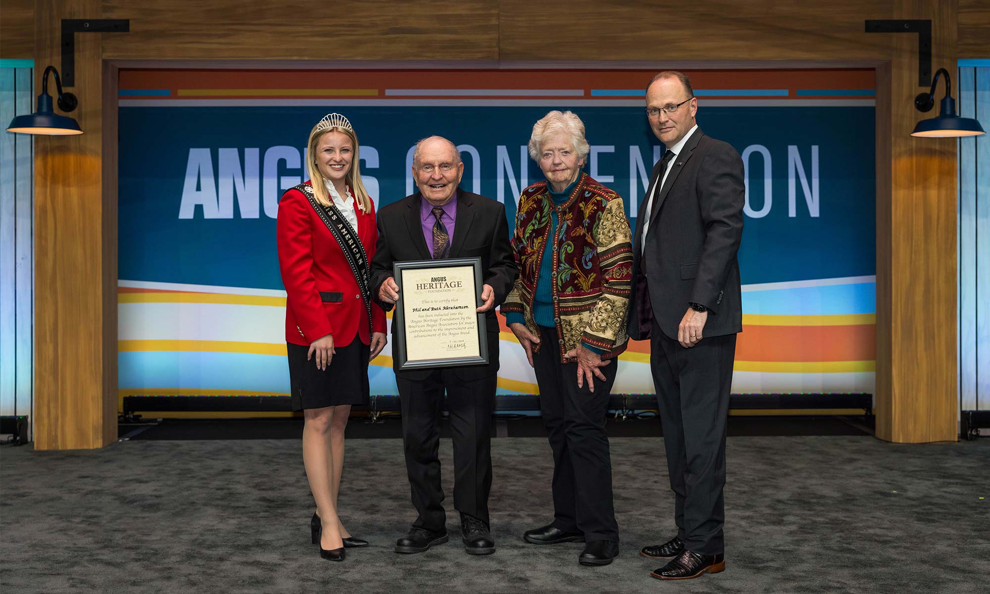 Phil and Ruth Abrahamson 2023 Angus Heritage Foundation Inductees